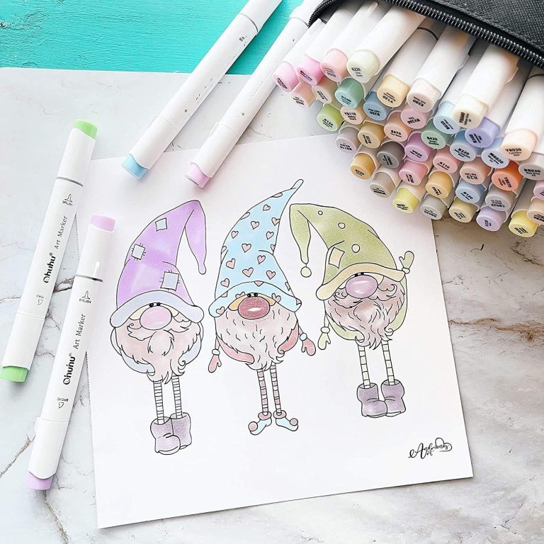 Comparatif feutres pastel