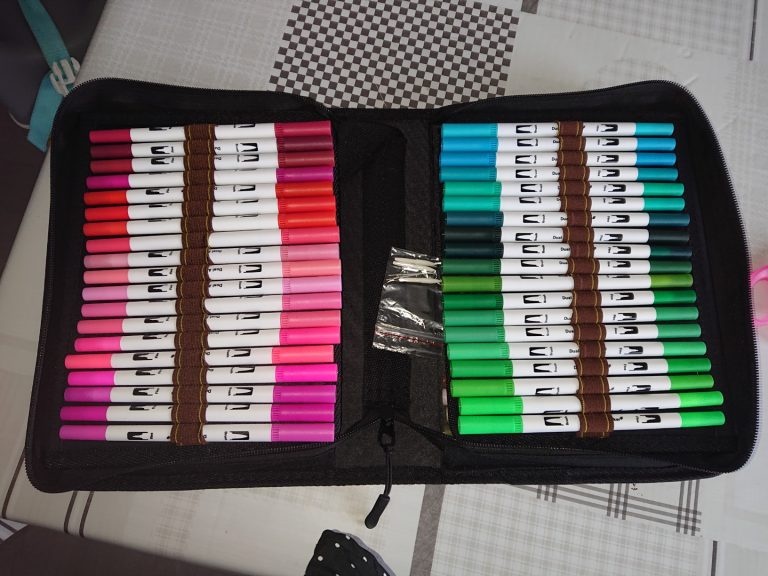 Comparatif feutres aquarelle